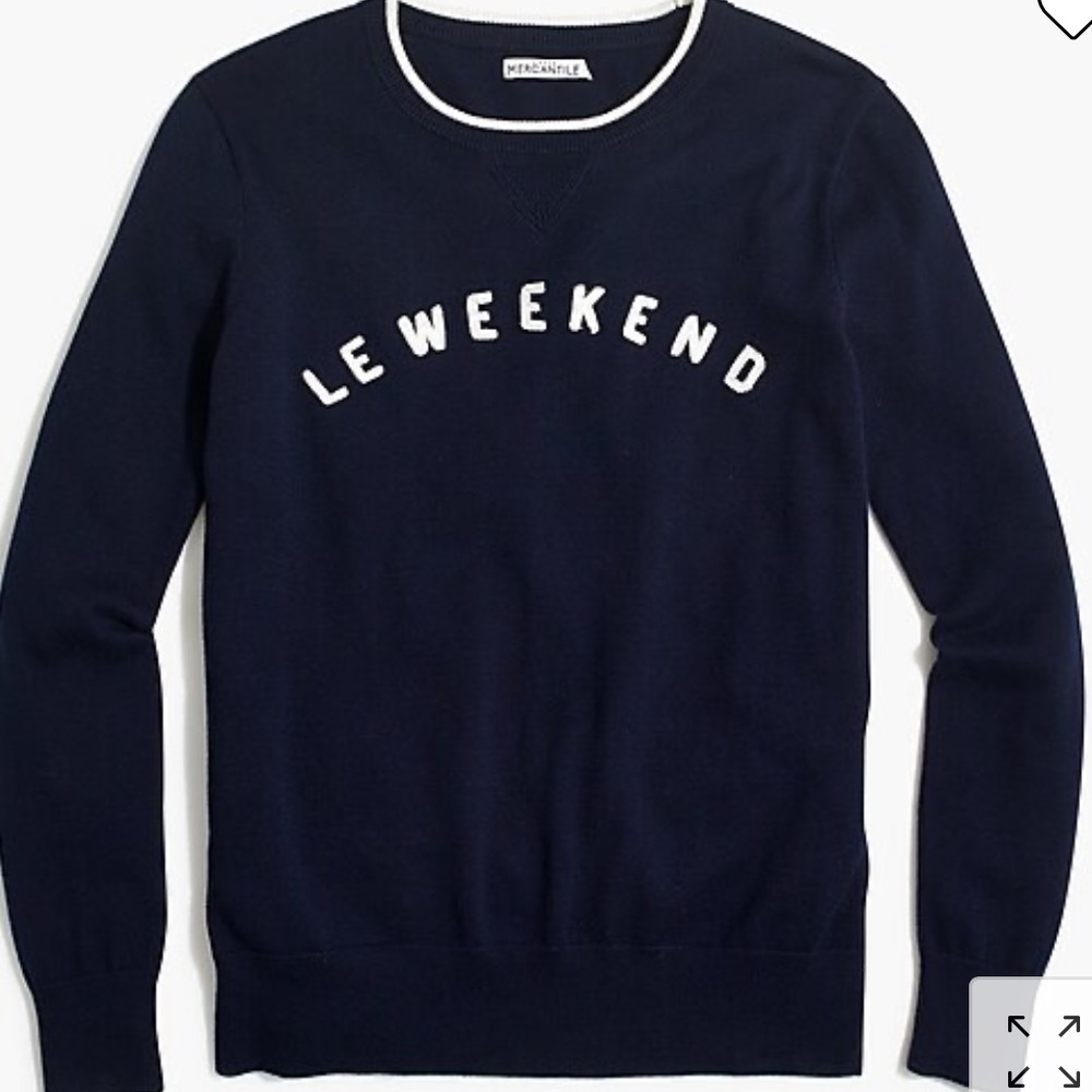 JCrew le weekend sweater